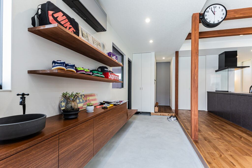 土間空間を生かす