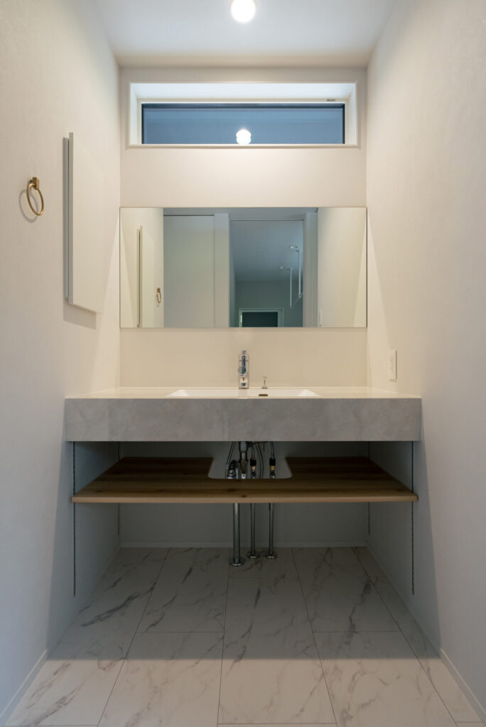 洗面所の新設計